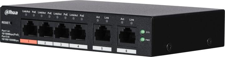 Produktbild Dahua Switch||CS4006-4ET-60|Type L2|Desktop/pedestal|PoE ports 4|CS4006-4ET-60 (6 Ports)