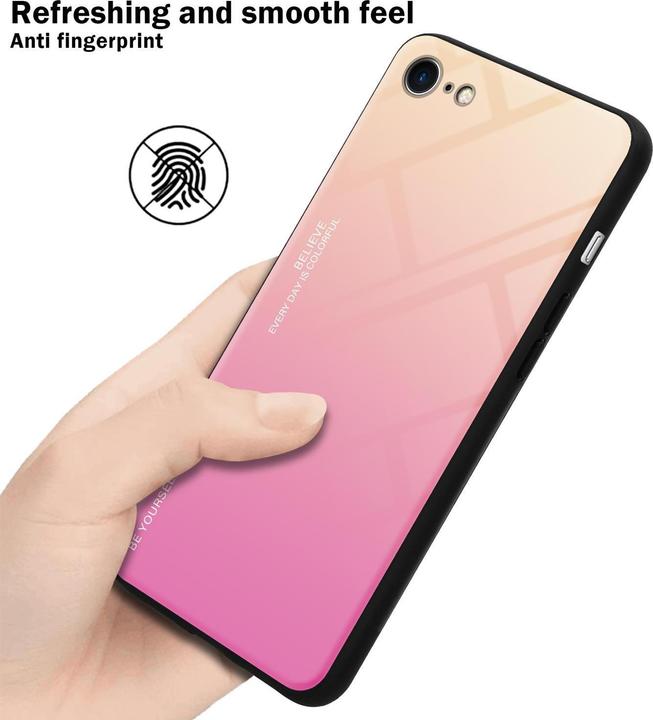 Actual product image Cadorabo TPU 2 colors glass cover (Apple iPhone 7, Apple iPhone SE (2nd Gen))