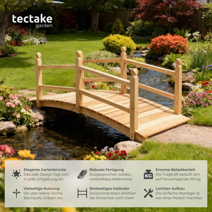 Produktbild tectake Gartenbrücke