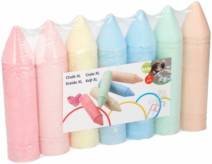 Immagine prodotto Eddy Toys Gesso per marciapiedi XL, 7 pezzi (Multicolore, 7 x)
