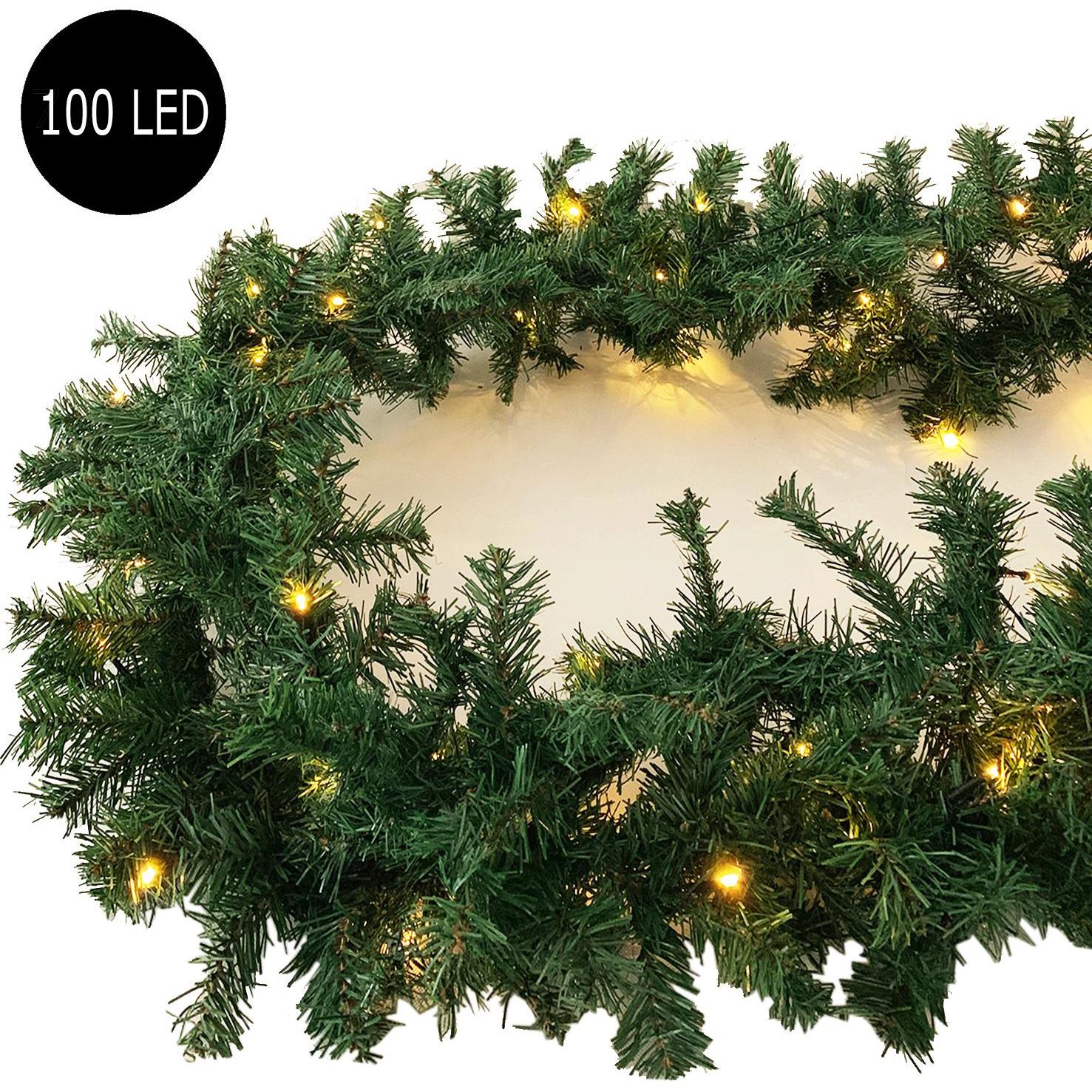 Thumbnail - Inda-Exclusiv, Weihnachtsbeleuchtung, XXL LED Tannengirlande 810cm mit 100 LED