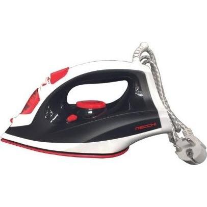 Necchi NCL-668 Bügeleisen Dampfbügeleisen Keramik 2600 W Schwarz, Rot, Weiss (2600 W) (NCL-668)