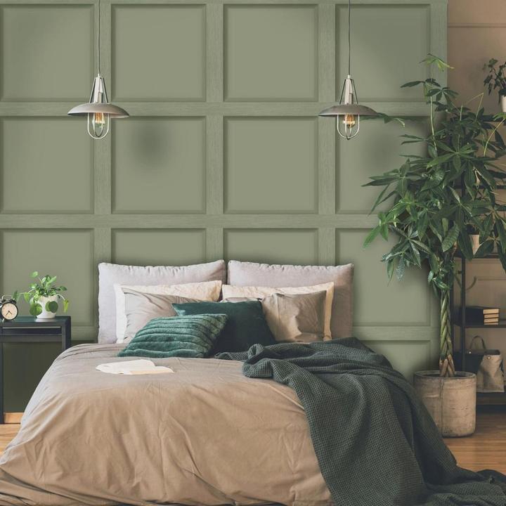 Actual product image Holden Décor Modern Wood Panel Wallpaper