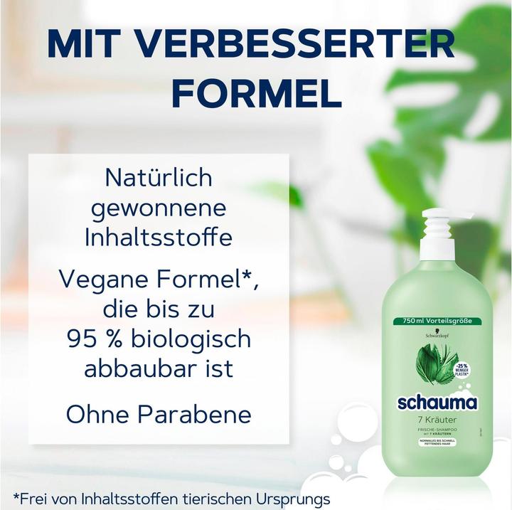 Image du produit Schauma 7 herbes (750 ml, Shampoing liquide)