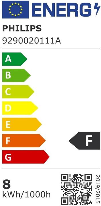 Label énergétique Philips Tube LED 600mm, douille,blanc (3000 Kelvin) (G13, 13 W, 750 lm, 1 x, F)