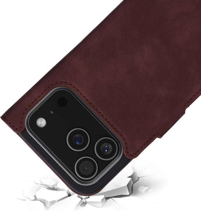 Actual product image Mobiparts Classic Wallet Case Apple iPhone 17 Pro Velvet Red (MagSafe Compatible) (Apple iPhone 17 Pro)