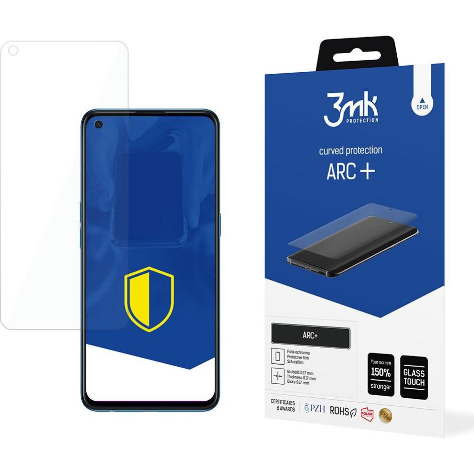 3MK ARC+ (1 Stück, Oppo Reno 5 F, Oppo Reno 5 Pro 5G), Smartphone Schutzfolie