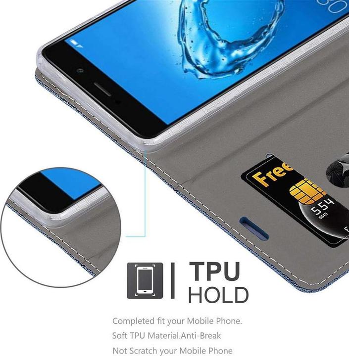Actual product image Cadorabo Book Jeans Optics Cover (Huawei Enjoy 7 Plus)