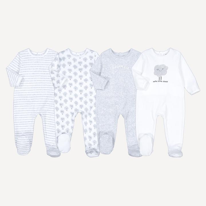 Produktbild La Redoute Collections 4er-Pack Samst-Strampler (74)