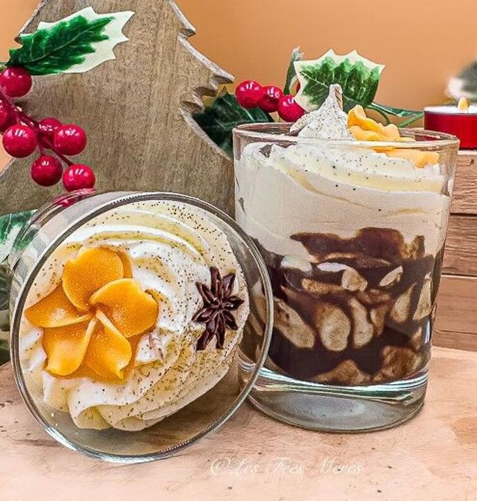 Actual product image Les Fées Mères Gourmet Aroma Candle Scented Candle Gift Decoration Candle - Vanilla Spicy - Handmade No (350 g)