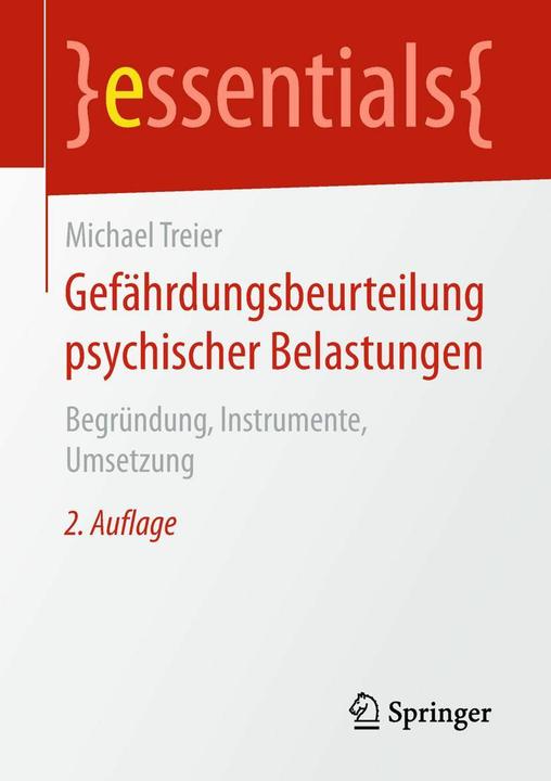 Produktbild Gefährdungsbeurteilung psychischer Belastungen (Deutsch, Michael Treier, 2018)