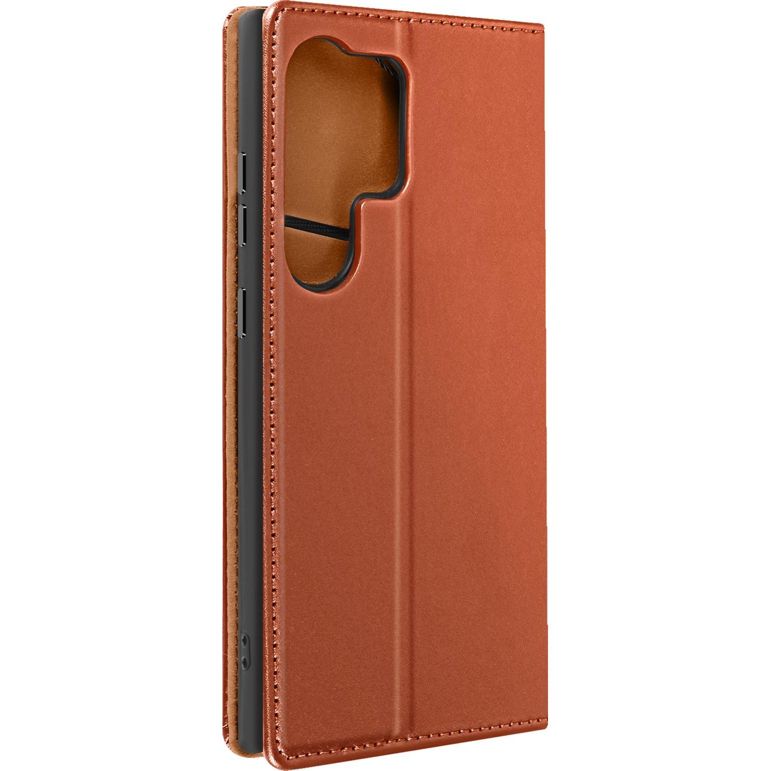 Thumbnail - Avizar Prestige Series, Portemonnaie-Hülle Series (Samsung Galaxy S24 Ultra), Smartphone Hülle, Braun