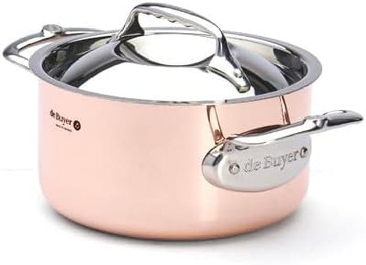Produktbild de Buyer Inocuivre Kochtopf mit Deckel (Kochtopf, Kupfer, 16 x 8.80 cm)