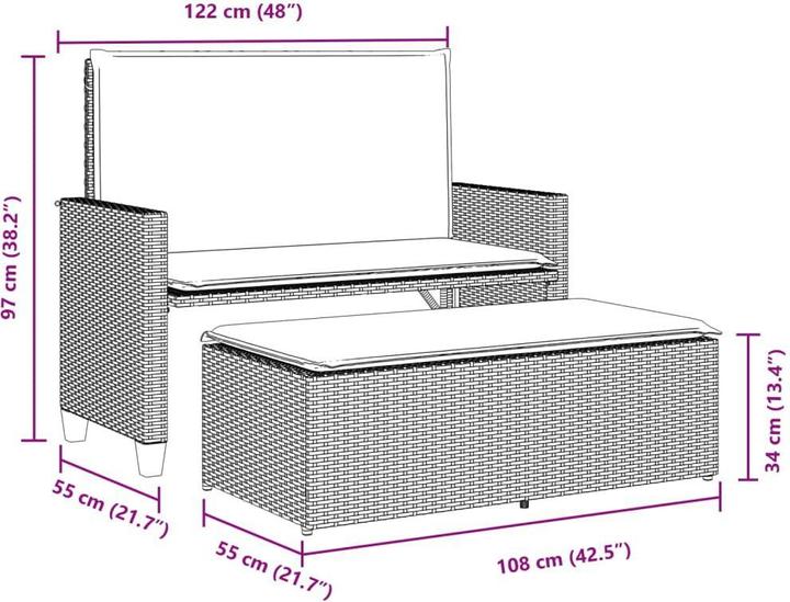 Produktbild vidaXL Gartenbank