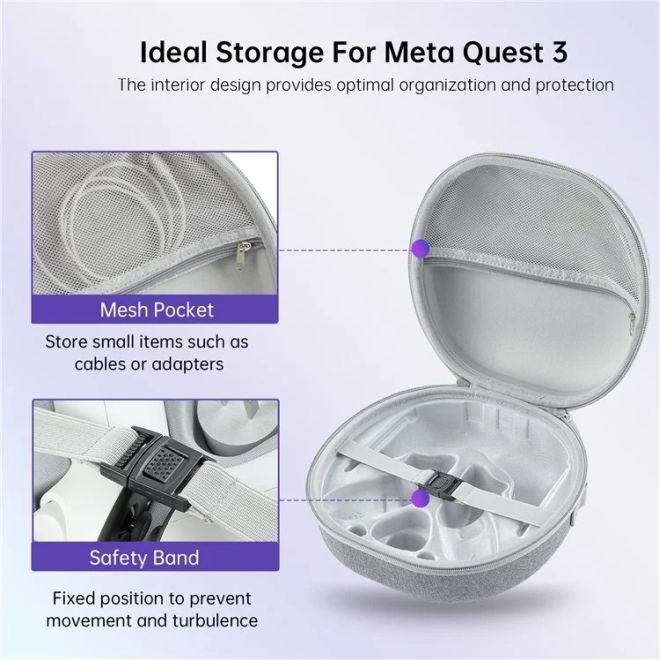 Produktbild JYS Meta Quest 3 Robuste EVA Tragetasche mit Schultergurt