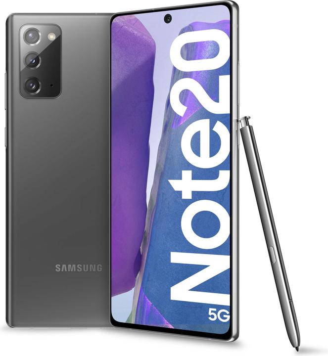 Produktbild Samsung Galaxy Note 20 5G EU (256 GB, Mystic Grey, 6.70", Dual SIM, 12 Mpx, 5G)