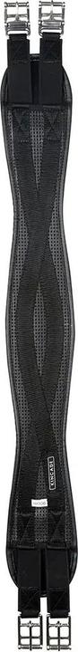 Sottopancia Elastico Sagomato Kincade Anti-sfregamento – Dressage – Nero, Taglia 18, Fibbie In Acciaio Inox