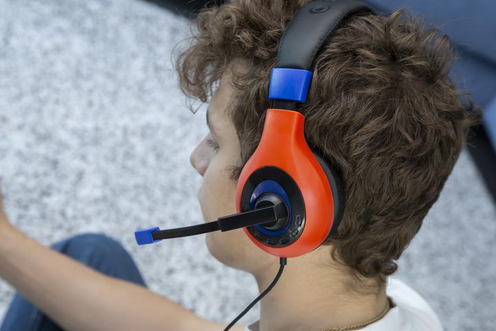 Produktbild Bigben Cuffie Stereo Gaming V1 Bicolor Mario Blu/Rosso Switch (Kabelgebunden)
