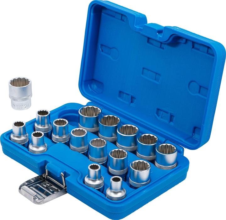 Actual product image BGS Socket spanner socket set (8 mm, 9 mm, 10 mm, 11 mm, 12 mm, 13 mm, 14 mm, 15 mm, 16 mm, 17 mm, 18 mm, 19 mm, 20 mm, 21 mm, 22 mm, 24 mm)