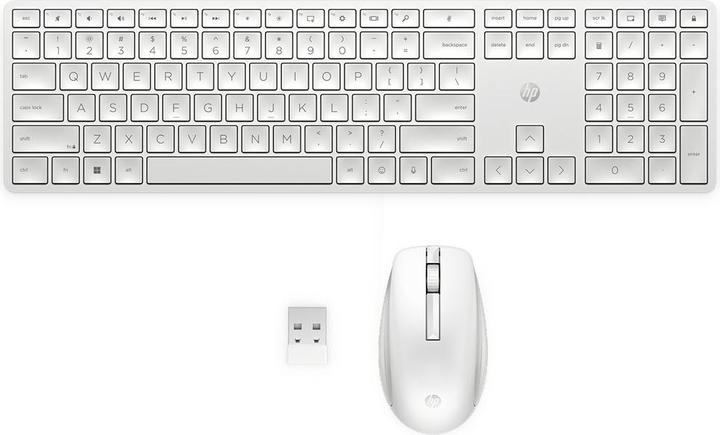 Image du produit HP 655 Wireless KB/MSE Combo WHT France (DE, Sans fil)