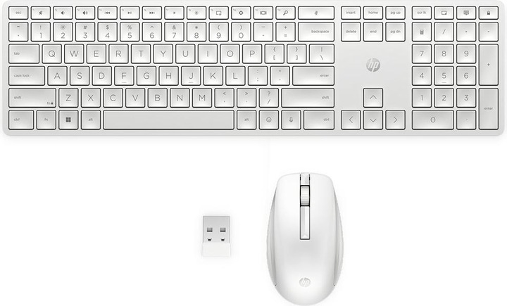 Produktbild HP 655 Wireless KB/MSE Combo WHT Germany (DE, Kabellos)