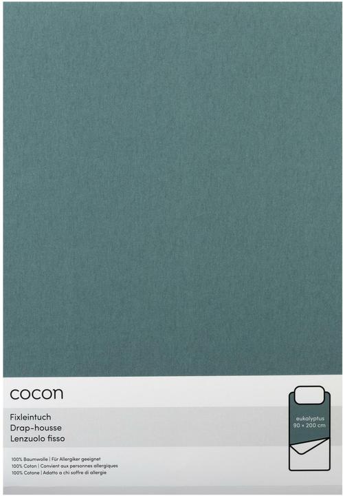 Actual product image Cocon Fixleintuch 90-100 x 200 cm, Eukalyptus, Eigenschaften (90-100 x 200 cm)