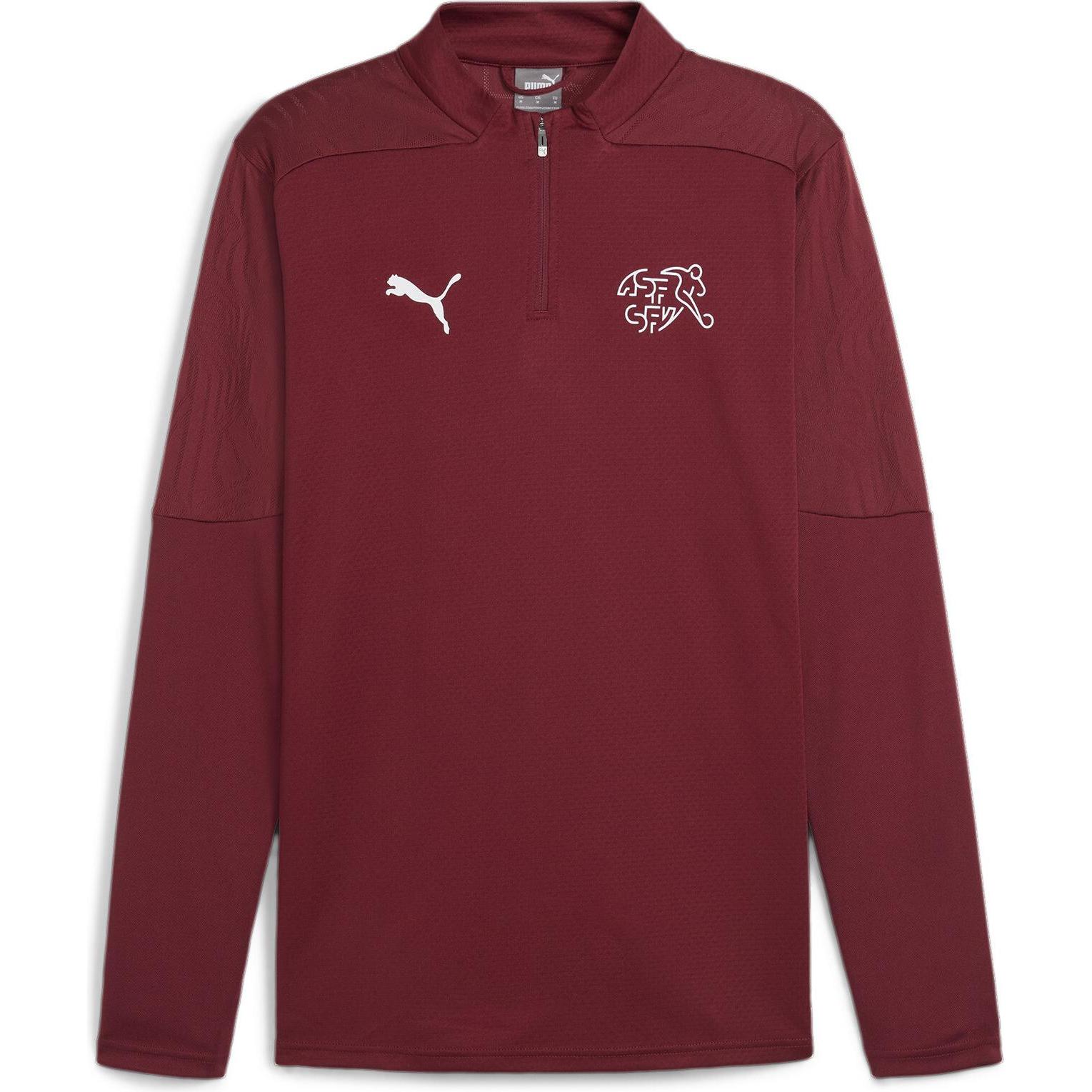 Puma, Herren, Shirt, SFV Training 1/4 Zip Top, Rot, (L)