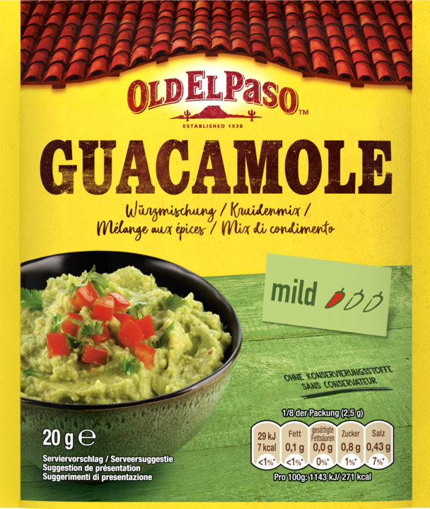 Actual product image Old El Paso Guacamole Mix 20 g (25 g)