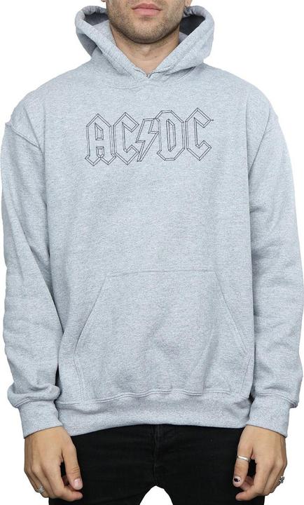 Produktbild AC/DC Black Outline Logo Kapuzenpullover (M)