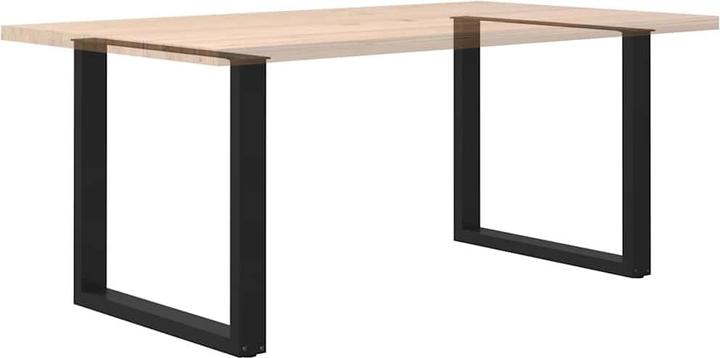 Image du produit vidaXL Pieds de table basse en U 2 pcs. noir 90x(72-73) cm acier Pied de table