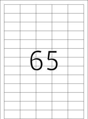Actual product image Herma Universal labels A4