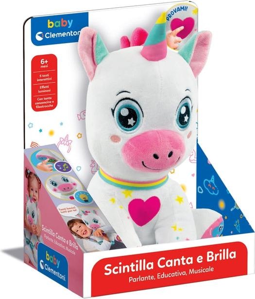 Actual product image Clementoni Scintilla the Singing and Twinkling Unicorn