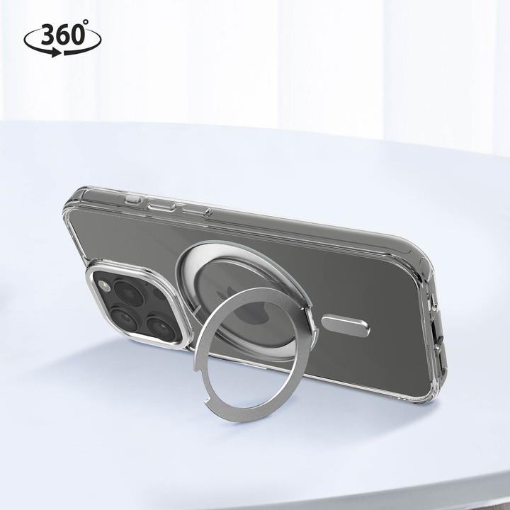 Produktbild Decoded Recycled Plastic Loop Stand Backcover iPhone 15 Pro Transparant (Apple iPhone 15 Pro)