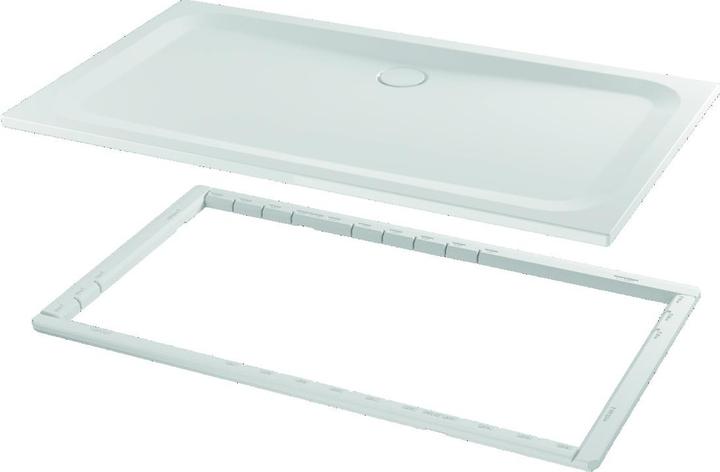 Bette Ultra rectangular shower tray with minimum tub support, 1700x700x35mm, Glaze Plus, 5992