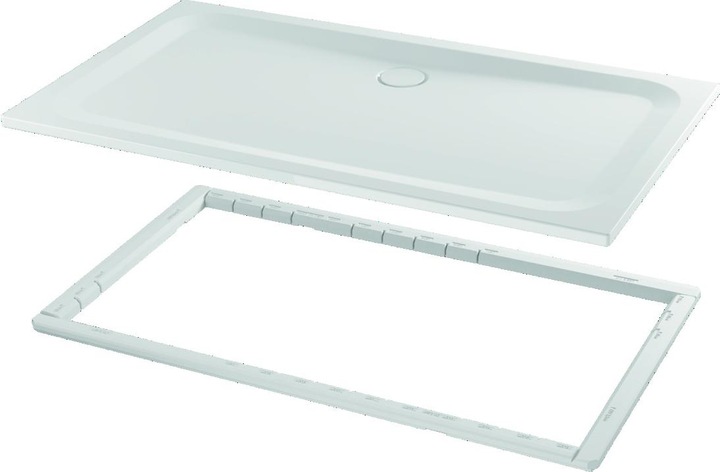 Actual product image Bette Ultra rectangular shower tray with minimum tub support, 1700x700x35mm, Glaze Plus, 5992