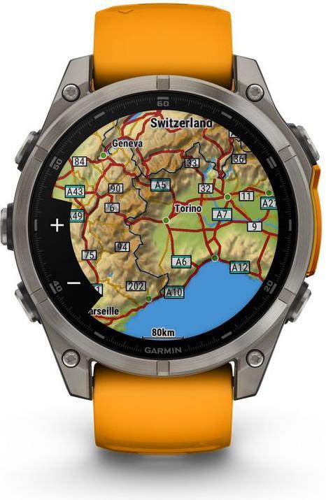 Actual product image Garmin Fenix 8 AMOLED Sapphire Titan (51 mm)