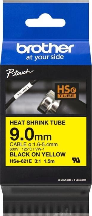 Productafbeelding Brother Heat-Shrink-Tube schwarz/gelb (0.90 cm, Zwart)