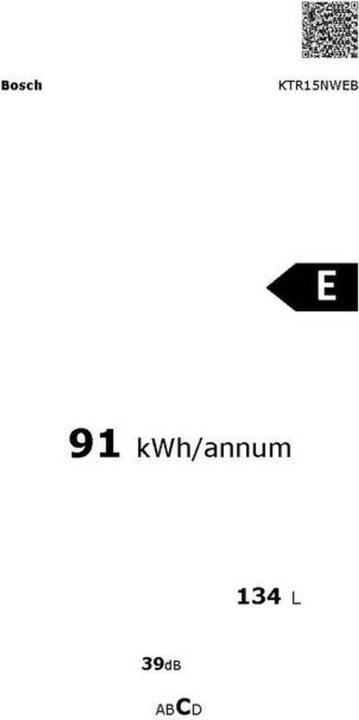 Image du produit Bosch Hausgeräte Réfrigérateur de table BOSC (134 l)
