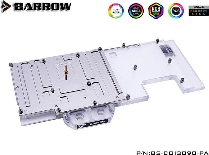 Actual product image Barrow LRC2.0 full coverage GPU Water Block for Colorful Vulcan 3090 Aurora