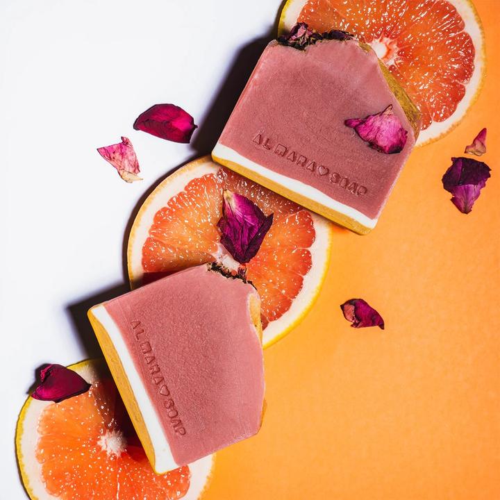 Produktbild Almara Soap Rosa Grapefruit Handgemachte Seife (Hartseife, 100 g)