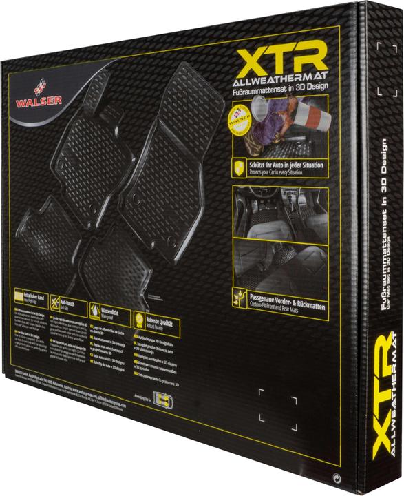 Image du produit Walser Tapis en caoutchouc XTR pour Hyundai i20 II (GB, IB) 11/2014-aujourd'hui (2 tapis avant + 2 tapis arrière)