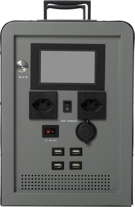 Produktbild Autosolar Powerstation 1500W "Swiss Edition" mit 195W Solarkoffer (1500 Wh, 26.40 kg)
