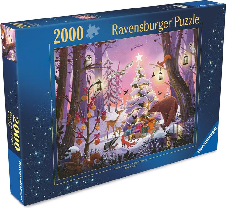 Actual product image Ravensburger Christmas in the Woods (2000 pieces)