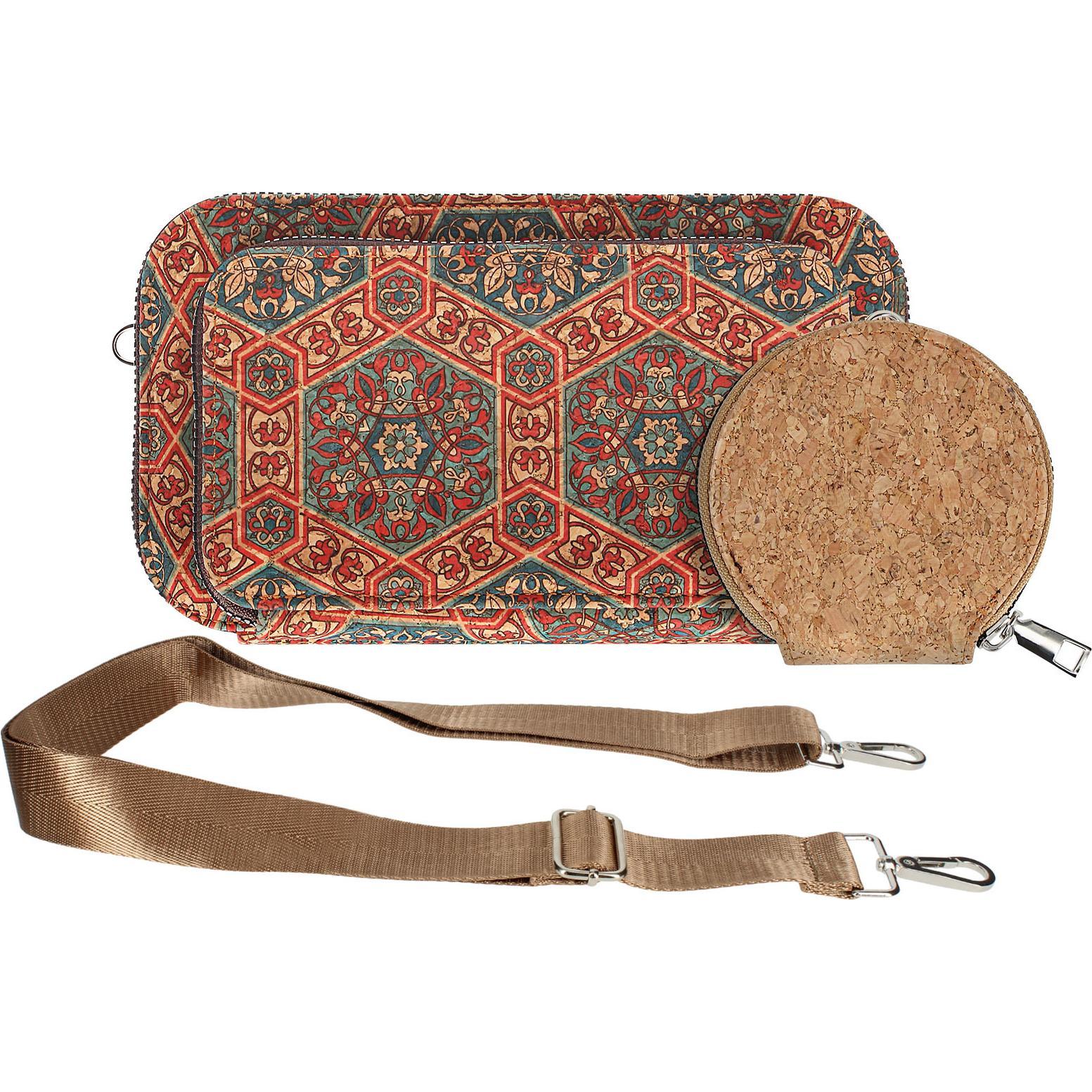 Avizar, Handtasche, CorkArt Korktasche, Mehrfarbig