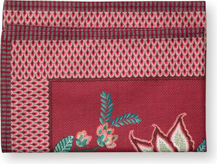 Actual product image PIP Studio Flower Festival table runner dark pink 50 x 150 cm (50 x 150 cm)