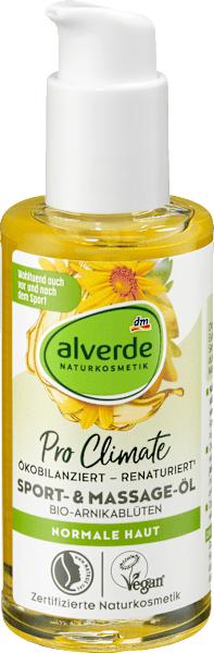 Image du produit dm alverde Huile de massage sport Fleurs d'arnica bio (Huile pour le corps, 100 ml)