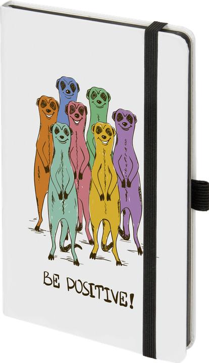 Biella Notizbuch KompagnonWhiteTrend 584533.76 Meerkats,gepunktet 12.5x19.5cm (12.5 x 19.5 cm, Gepunktet)