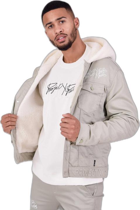Actual product image Project X Paris Denim jacket with shearling hood (S)