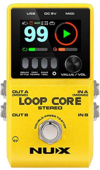 Produktbild NUX Loop Core Stereo Effektgerät Looper-Pedal (Gitarre, Bass)