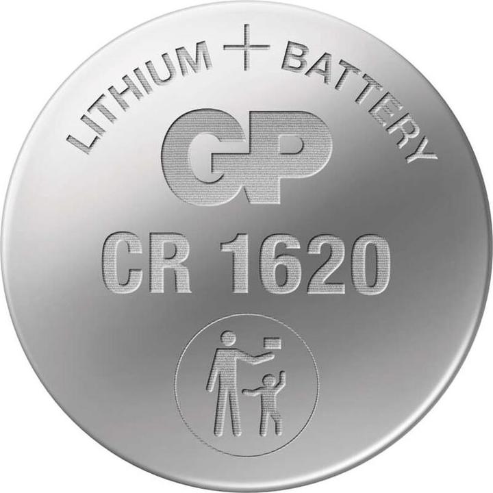 Actual product image GP Batteries LITHIUM BUTTON CELL CR1620 (5 pcs., CR1620, 75 mAh)